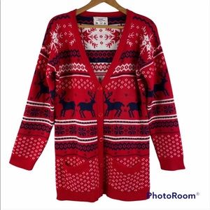 V28 Christmas/Winter Cardigan Sweater Size Medium